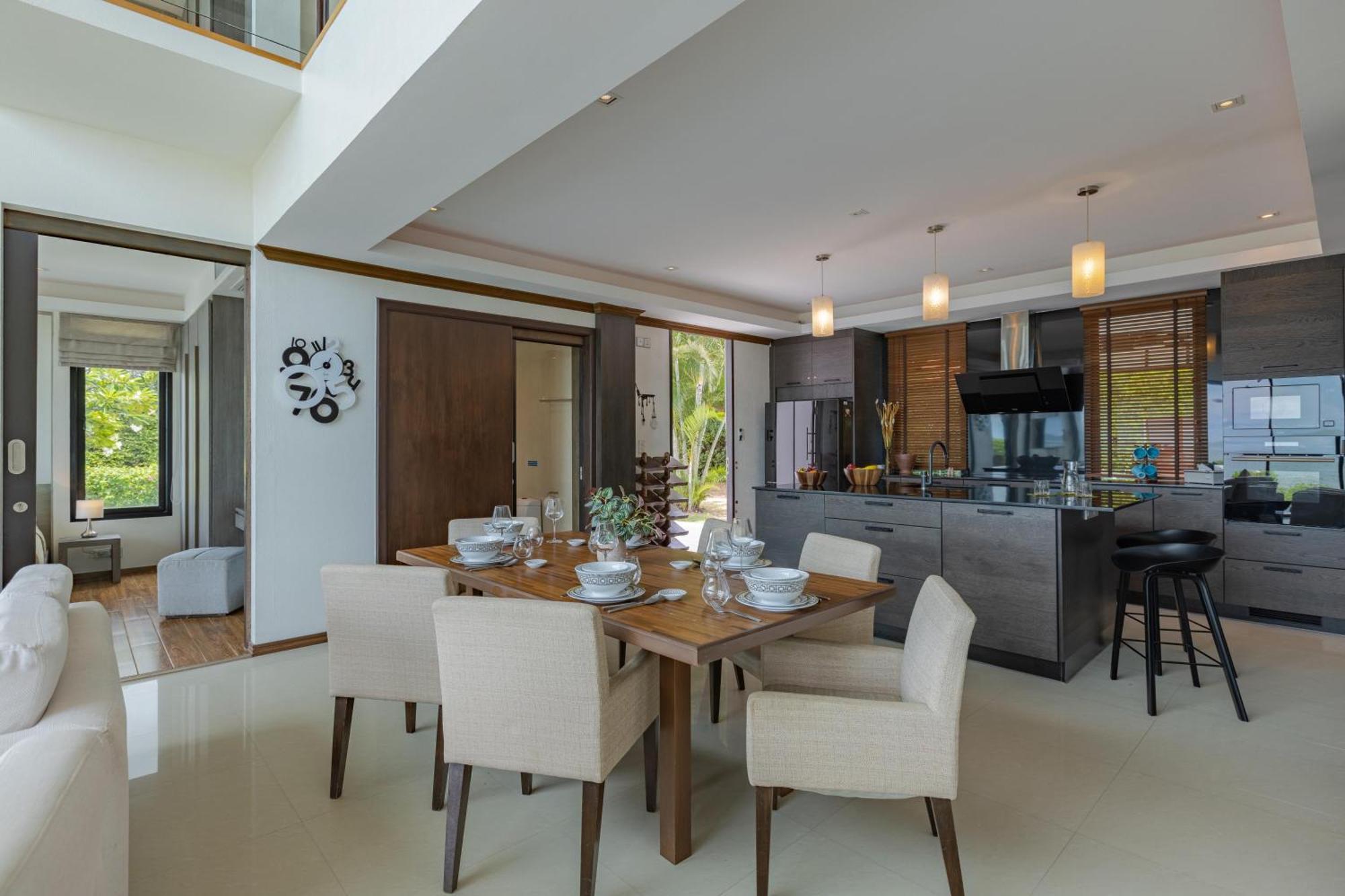 Beachfront Modern 4 Bedroom Pool Villa - Rv 후아 힌 외부 사진