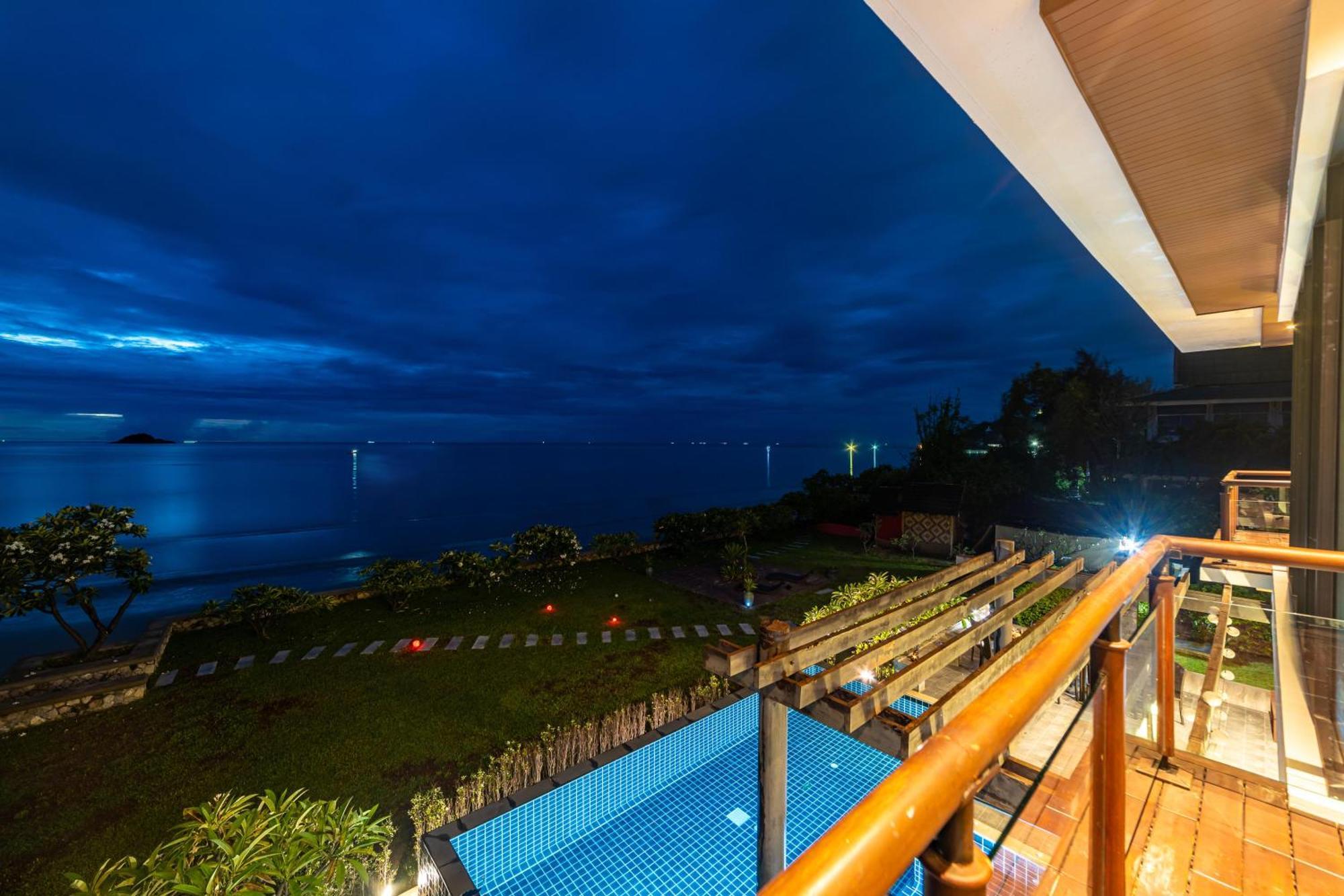 Beachfront Modern 4 Bedroom Pool Villa - Rv 후아 힌 외부 사진